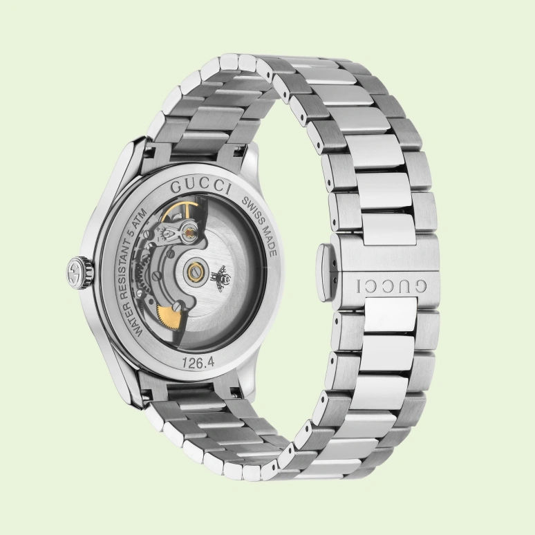 GUCCI,G-Timeless 38mm,38mm,Stainless Steel,Gold,Automatic,Sapphire,Round,704348 I1600 9812