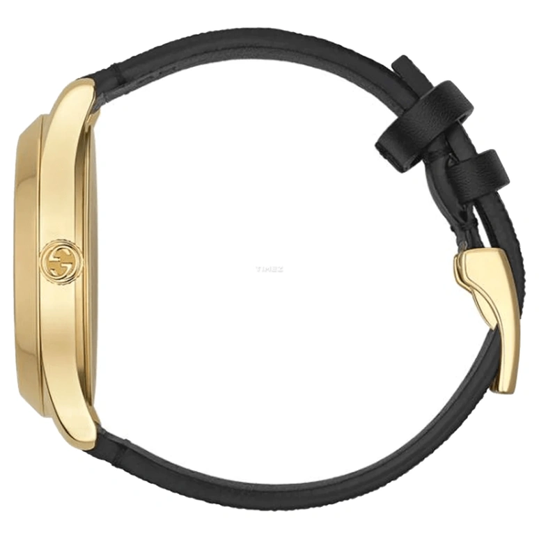 GUCCI,Gucci 38mm,38mm,Stainless Steel,Black,Yellow,Quartz,Sapphire,Crystal Glass,Round,508614 I86Q0 9786