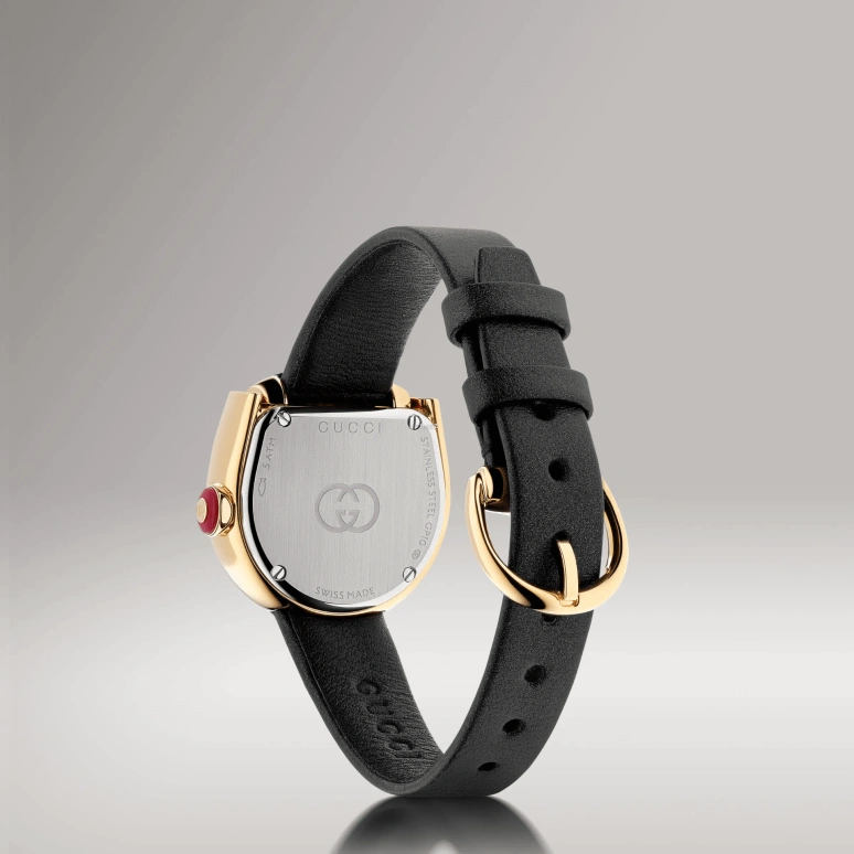 GUCCI,Horsebit 27x25mm,27x25mm,Stainless Steel,Black,Quartz,Sapphire,Crystal Glass,Other,871111 JB310 8757
