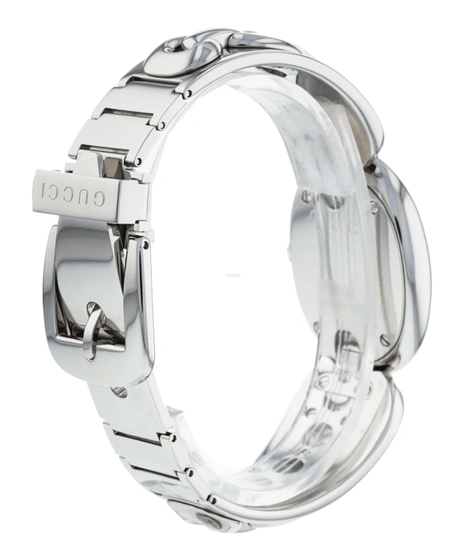 GUCCI,Marina Chain 35x26mm,35x26mm,Stainless Steel,Black,Quartz,Sapphire,Crystal Glass,Silver,215130 I16G0 1271