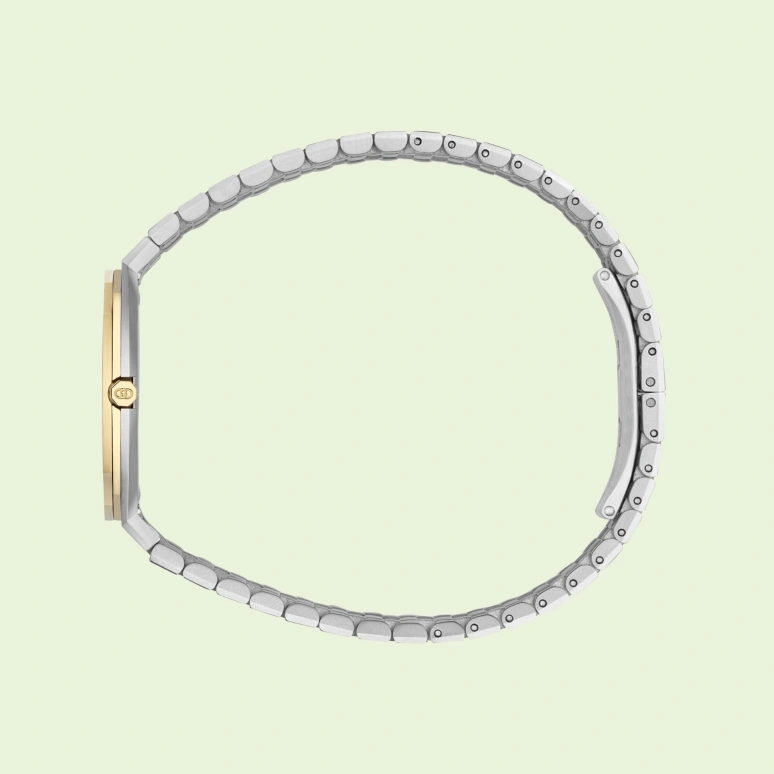 GUCCI,Gucci 25H 30mm,30mm,Stainless Steel,Gold,Sapphire,Crystal Glass,YA163502