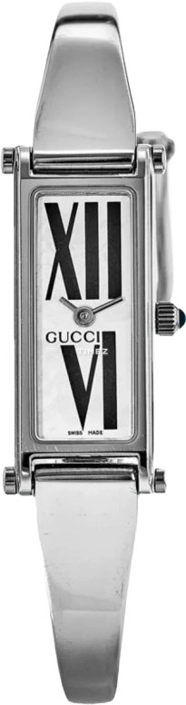 GUCCI,Gucci 12mm,12mm,Stainless Steel,White,Quartz,Sapphire,Rectangular,YA015542