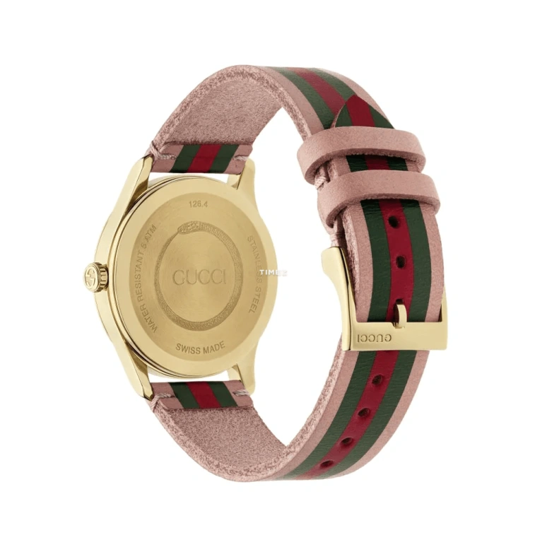 GUCCI,G-Timeless 38mm,38mm,Stainless Steel,Yellow Gold,Pink,Red,Green,Quartz,Gold,YA1264118