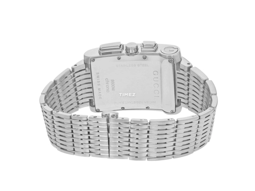 GUCCI,Gucci 29.50x34mm,29.50x34mm,Stainless Steel,White,Quartz,Chronograph,Day,YA086310