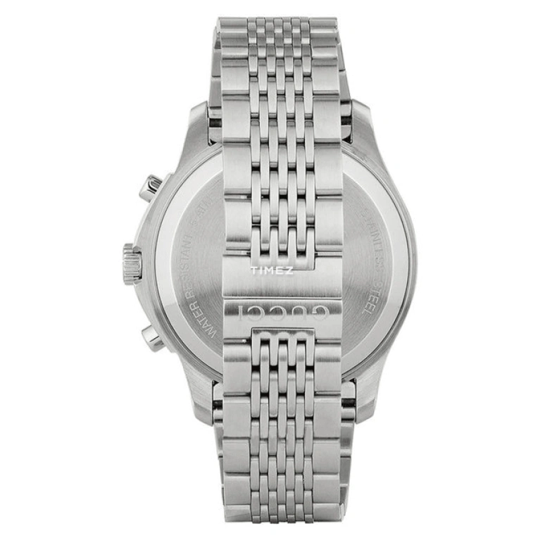 GUCCI,Gucci 44mm,44mm,Stainless Steel,Black,Automatic,Chronograph,Day,YA126214