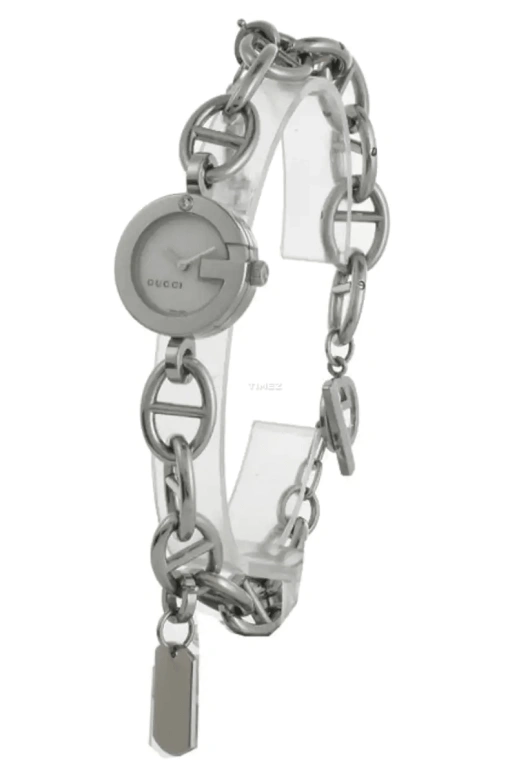 GUCCI,Gucci 22mm,22mm,Stainless Steel,White,Quartz,Sapphire,Crystal Glass,Round,YA107508