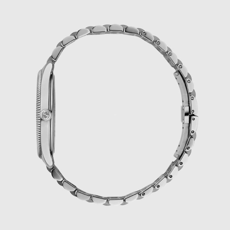 GUCCI,G-Timeless 36mm,36mm,Stainless Steel,Black,Sapphire,Crystal Glass,Closed,YA1264154