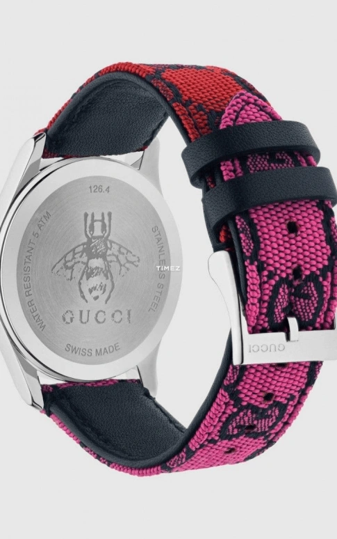 GUCCI,Other 38mm,38mm,Stainless Steel,Multi-Color,Blue,Green,Quartz,Sapphire,Round,YA1264170