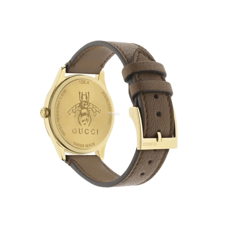 GUCCI,G-Timeless 36mm,36mm,Yellow Gold,Silver,Quartz,Sapphire,Crystal Glass,Round,717875 I86A0 8573