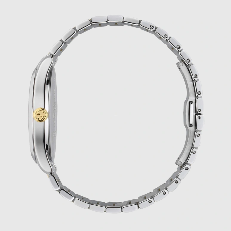 GUCCI,G-Timeless 38mm,38mm,Stainless Steel,Silver,Sapphire,Crystal Glass,Closed,YA1264075