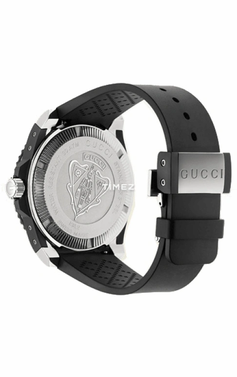 GUCCI,Other 45mm,45mm,Stainless Steel,Black,Quartz,Day,Power Reserve Indicator,YA136201