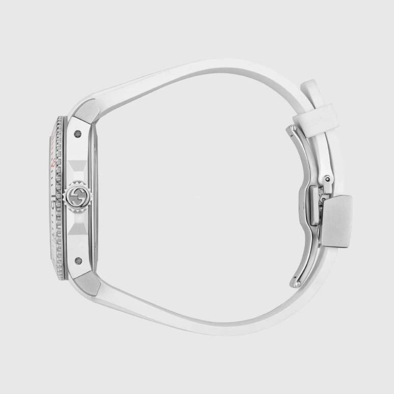 GUCCI,Gucci Dive 40mm,40mm,Stainless Steel,White,Sapphire,YA136337