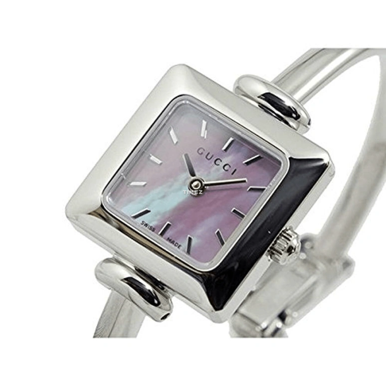 GUCCI,Gucci 20mm,20mm,Stainless Steel,Pink,Quartz,Sapphire,Square,YA019519