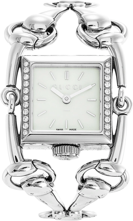 GUCCI,Gucci 25mm,25mm,Stainless Steel,White,Quartz,Sapphire,Square,YA116505