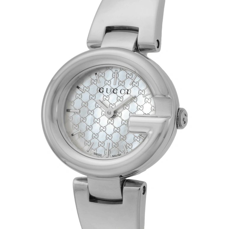GUCCI,Gucci 24x26.50mm,24x26.50mm,Stainless Steel,White,Quartz,Sapphire,Oval,YA134511