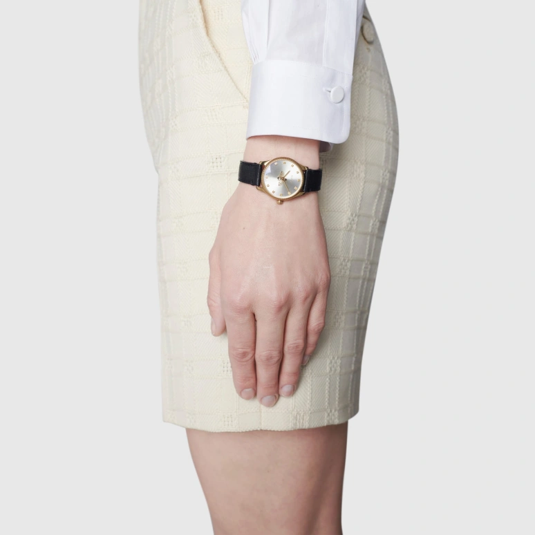 GUCCI,G-Timeless 36mm,36mm,Stainless Steel,Black,Quartz,Sapphire,Crystal Glass,Round,632794 I86A0 1000