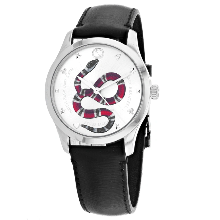 GUCCI,Gucci 38mm,38mm,Stainless Steel,Silver,Quartz,Sapphire,Glass,Round,YA1264137