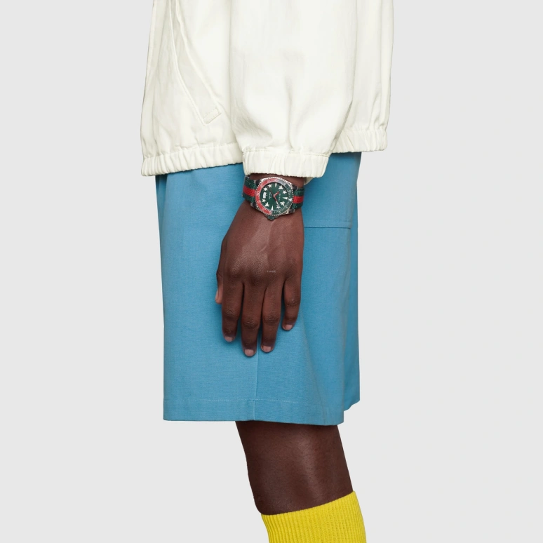 GUCCI,Gucci Dive 40mm,40mm,Stainless Steel,Green,Quartz,Sapphire,YA136339