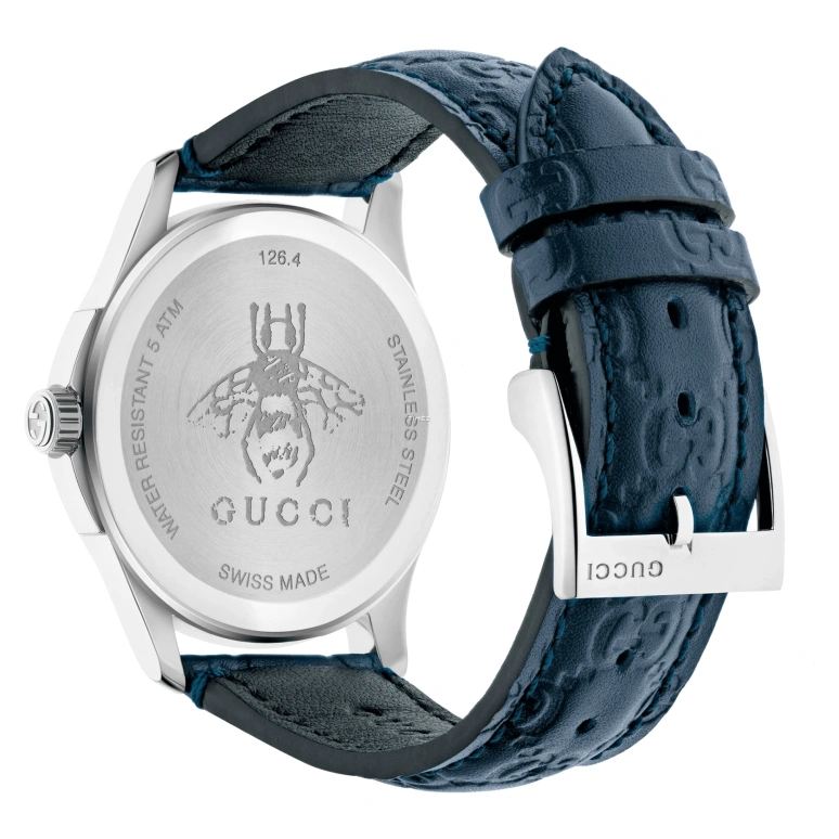 GUCCI,G-Timeless 38mm,38mm,Stainless Steel,Blue,Quartz,Hardlex,Round,YA1264032