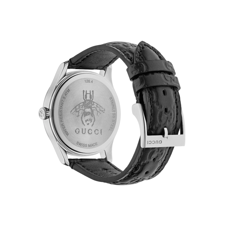 GUCCI,G-Timeless 38mm,38mm,Stainless Steel,Black,Quartz,Sapphire,Round,YA1264031A