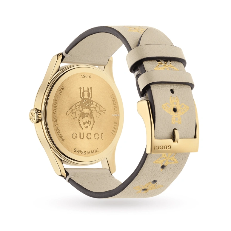 GUCCI,G-Timeless 38mm,38mm,Stainless Steel,White,Automatic,Sapphire,Crystal Glass,Round,YA1264096