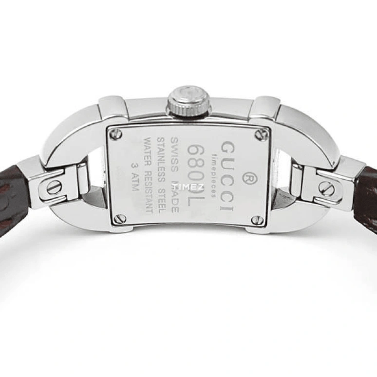 GUCCI,Gucci 16x36mm,16x36mm,Stainless Steel,Coffee,Quartz,Sapphire,Crystal Glass,Rectangular,YA068504