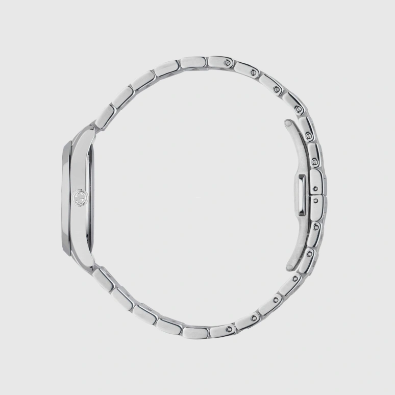 GUCCI,G-Timeless 27mm,27mm,Stainless Steel,Silver,Sapphire,Crystal Glass,Closed,YA126595