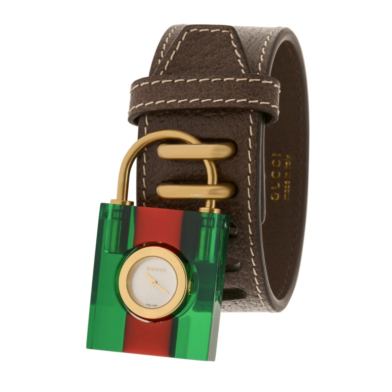 GUCCI,Other 40x45mm,40x45mm,Resin,Silicone,White,Quartz,Square,Colorful,YA150505