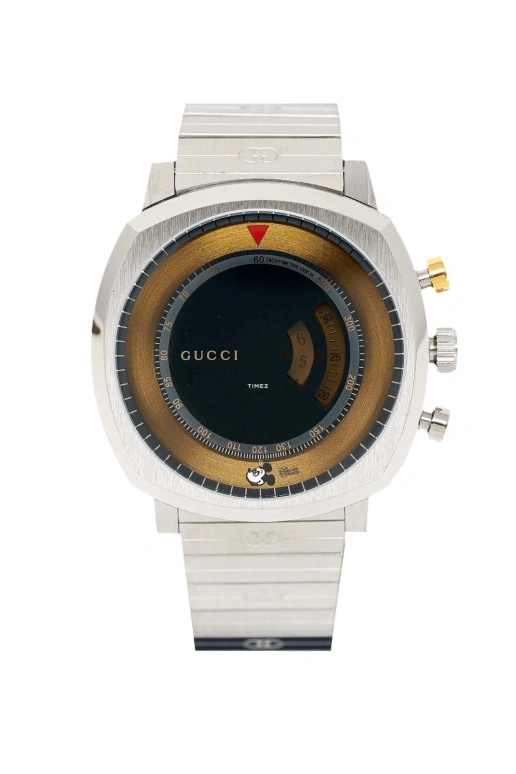 古驰,Gucci 40毫米,40毫米,不锈钢,黑色,石英,蓝宝石,方形,YA157307