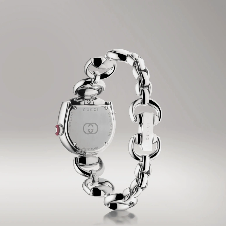 GUCCI,Horsebit 27x25mm,27x25mm,Stainless Steel,Silver,Quartz,Sapphire,Crystal Glass,Other,870471 I1600 8606