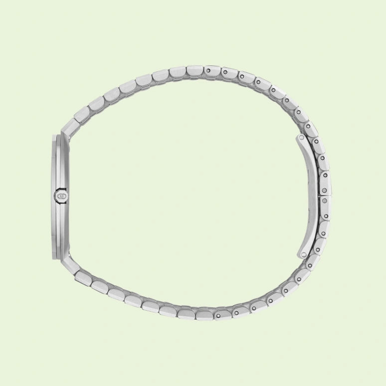 GUCCI,Gucci 25H 30mm,30mm,Stainless Steel,Silver White,Sapphire,Closed,YA163503