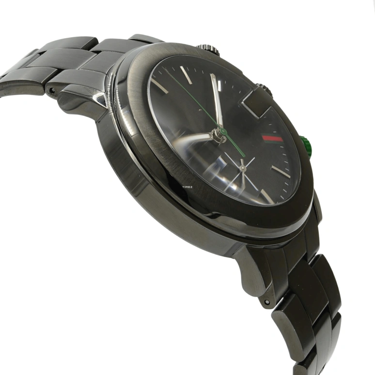GUCCI,G-Timeless 42mm,42mm,Stainless Steel,Black,Automatic,Chronograph,Sapphire,Crystal Glass,YA101331