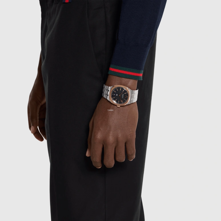 GUCCI,Gucci 25H 40mm,40mm,Stainless Steel,Black,Automatic,Day,Sapphire,Crystal Glass,838738 ICUA0 8678