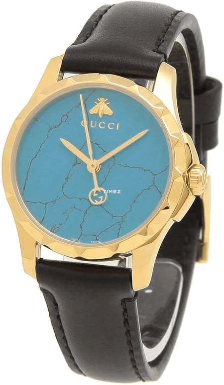 GUCCI,Gucci 27mm,27mm,Stainless Steel,Blue,Quartz,Sapphire,Crystal Glass,Round,YA126554