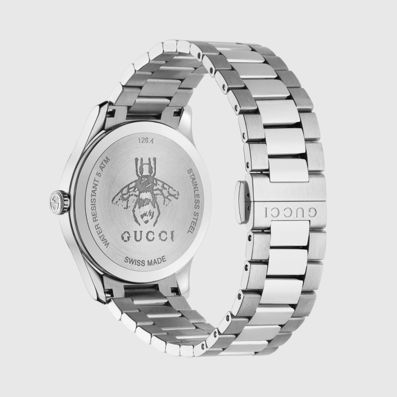 GUCCI,G-Timeless 38mm,38mm,Stainless Steel,Silver,Quartz,Sapphire,Crystal Glass,Round,584150 I1600 8606