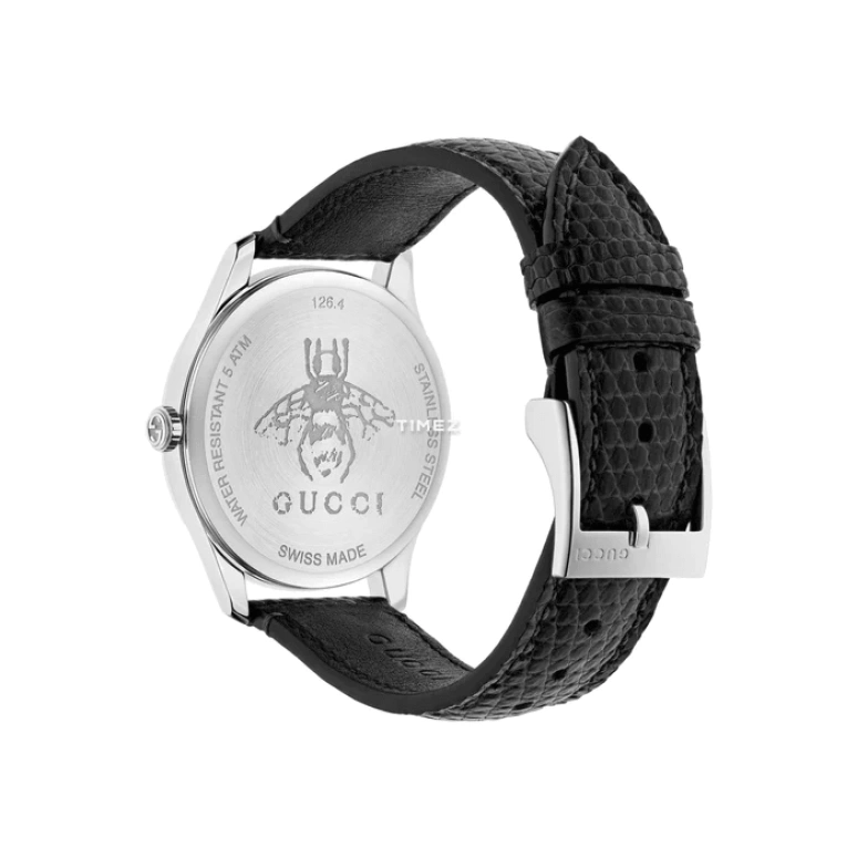 GUCCI,G-Timeless 36mm,36mm,Stainless Steel,Black,Quartz,Day,Sapphire,Crystal Glass,YA1264045