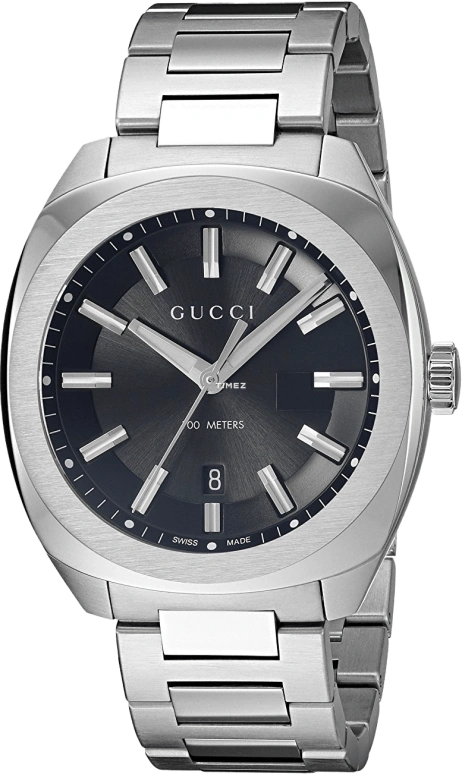 GUCCI,GG2570 37mm,37mm,Stainless Steel,Black,Sapphire,YA142401
