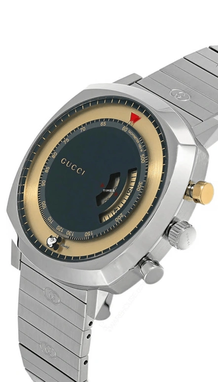 古驰,Gucci 40毫米,40毫米,不锈钢,黑色,石英,蓝宝石,方形,YA157307