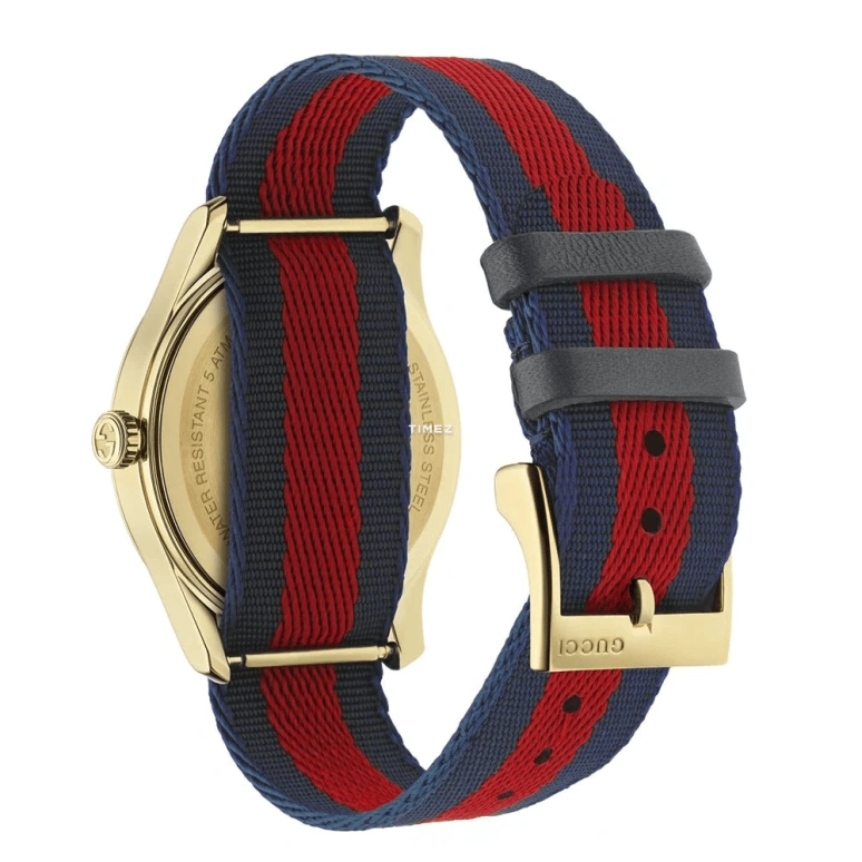 GUCCI,G-Timeless 38mm,38mm,Stainless Steel,Blue,Red,Quartz,Sapphire,Round,YA1264061