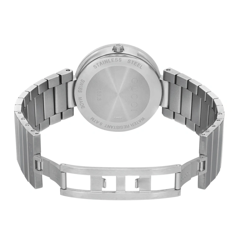 GUCCI,Interlocking 37mm,37mm,Stainless Steel,Black,Quartz,Sapphire,Crystal Glass,Round,YA133307