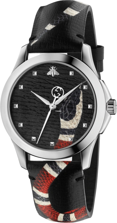 GUCCI,Le Marché des Merveilles 38mm,38mm,Stainless Steel,Black,Sapphire,Crystal Glass,Closed,462912 I18A0 8606