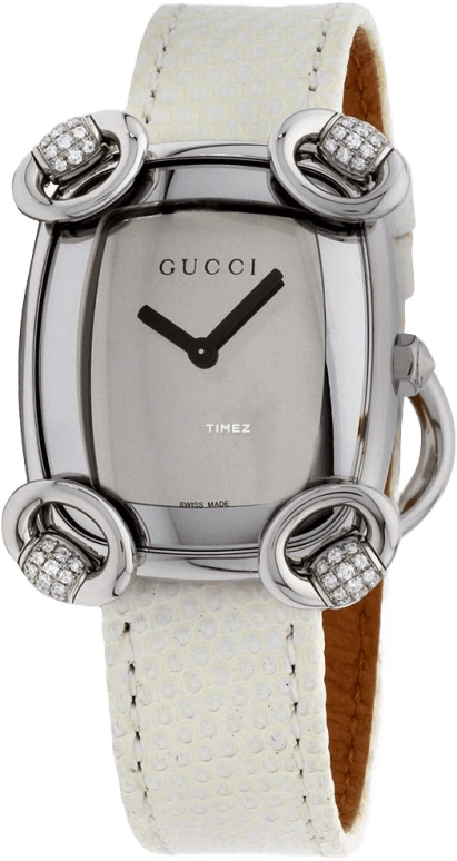 GUCCI,Horsebit 28x33mm,28x33mm,Stainless Steel,Silver,Quartz,Sapphire,Crystal Glass,Square,YA117506