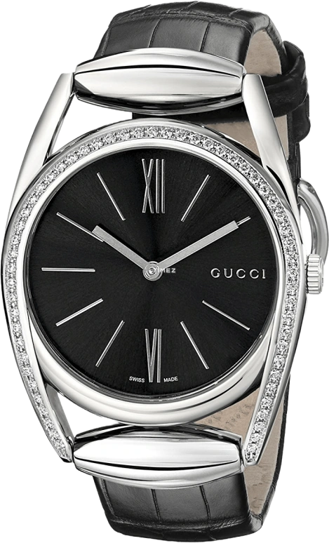 GUCCI,Gucci 34mm,34mm,Stainless Steel,Black,Quartz,YA139403