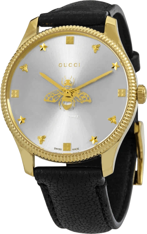 GUCCI,G-Timeless 36mm,36mm,Stainless Steel,Yellow Gold,Silver,Quartz,Sapphire,Crystal Glass,Round,681757 I86A0 8727