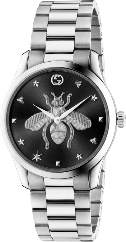 GUCCI,Gucci 38mm,38mm,Stainless Steel,Black,Quartz,609936,609936-I1600-8489