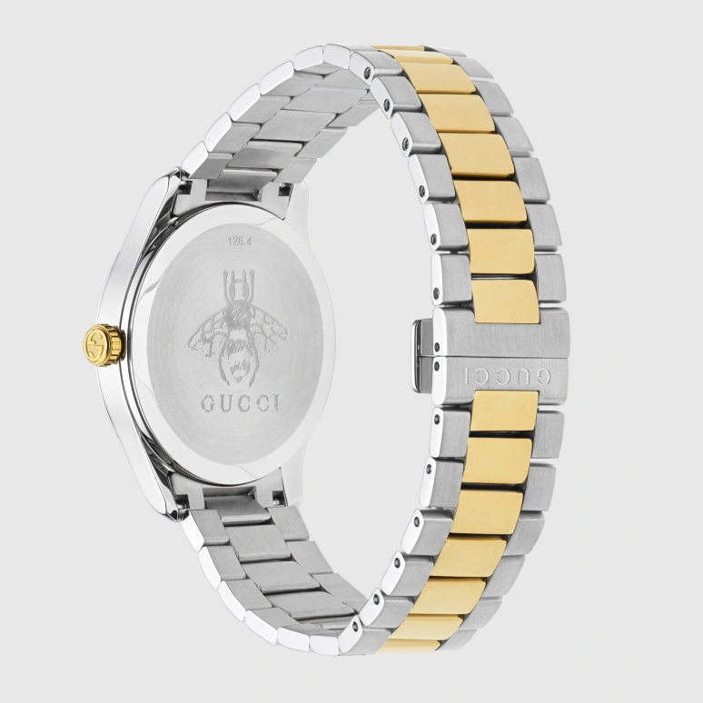 GUCCI,G-Timeless 38mm,38mm,Stainless Steel,Silver,Sapphire,Crystal Glass,Closed,YA1264075