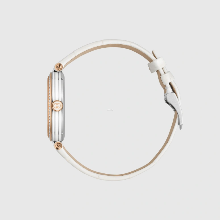 GUCCI,Model 2000 30mm,30mm,Stainless Steel,Resin,Silver,Quartz,Sapphire,Crystal Glass,Round,814059 IE9A0 8155