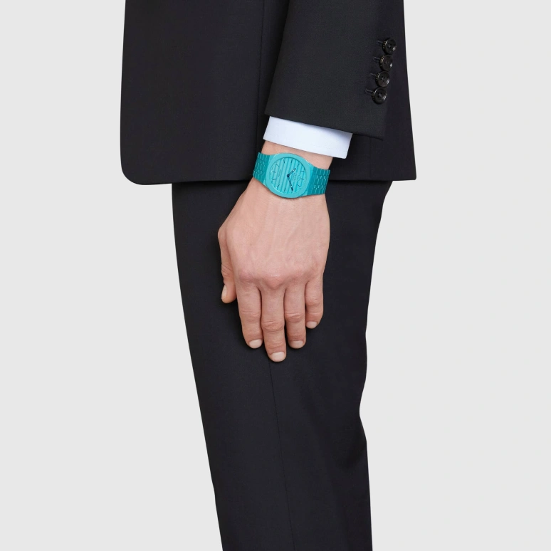 GUCCI,Gucci 25H ,Aluminium,Blue,Sapphire,Crystal Glass,YA163315