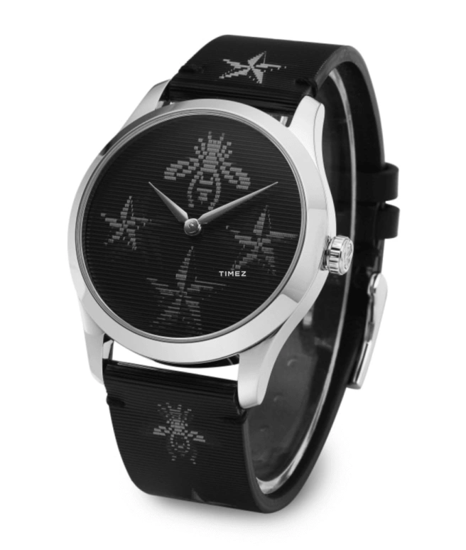 GUCCI,G-Timeless 38mm,38mm,Stainless Steel,Black,Quartz,Sapphire,Crystal Glass,Round,554973 IAWA0 8489