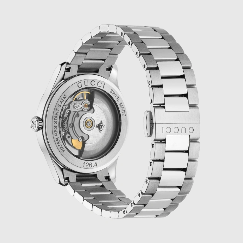 GUCCI,G-Timeless 38mm,38mm,Stainless Steel,Green,Automatic,41hours,Sapphire,Crystal Glass,YA1264162